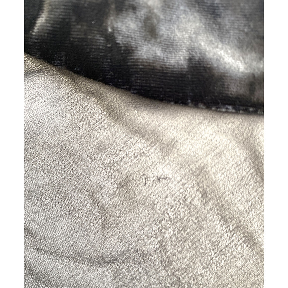 BCBGENERATION Black Velvet & Sheer Illusion Neckline Dress Keyhole Back Size M - Picture 5 of 6